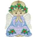 Praying Angel machine embroidery design
