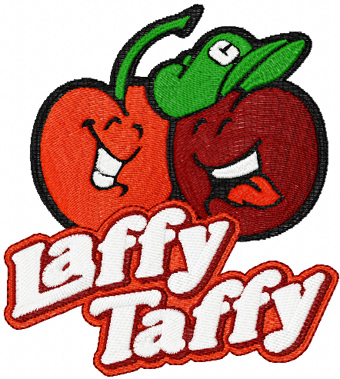 Laffy Taffy Apple and Cherry machine embroidery design