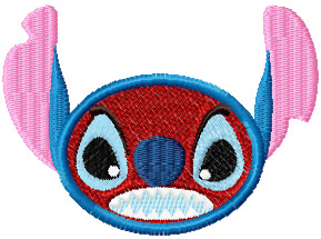 Stitch Smile very angry machine embroidery design