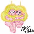 Snugglepot and Cuddlepie together 2  free embroidery design