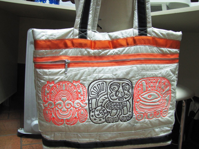 maya machine embroidery bag