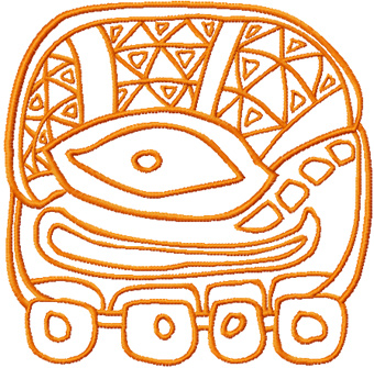 Old Turtle free machine embroidery design