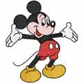 Mickey Mouse Welcome machine embroidery design