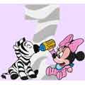 Minnie Mouse Z zebra machine embroidery design