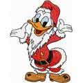 Christmas Donald Duck machine embroidery design
