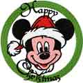 Christmas Mickey Mouse machine embroidery design