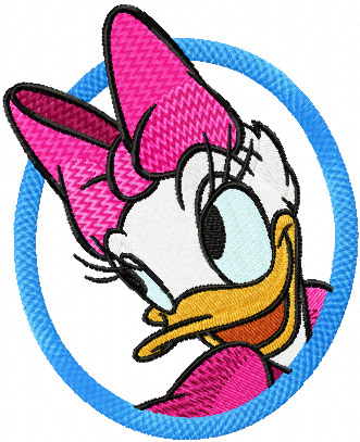 Daisy Duck machine embroidery design