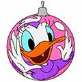 Daisy Duck Christmas Ball machine embroidery design