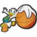Donald Duck basketball fan