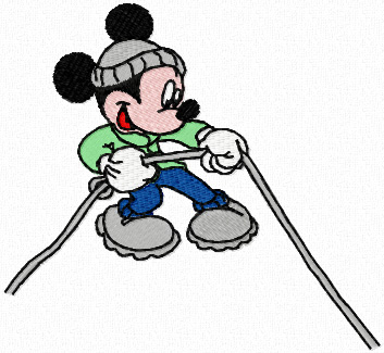 Mickey Mouse Climber machine embroidery design