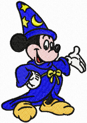 Mickey Mouse Fantasia machine embroidery design for Brother