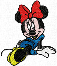 Minnie Mouse machine embroidery design