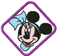 Minnie Mouse  embroidery design for Husqvarna