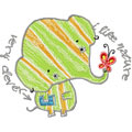 Dumbo machine embroidery design