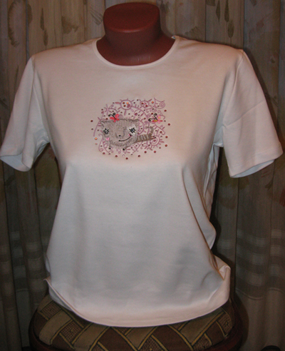 embroidered shirt with free design
