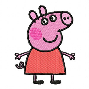 Peppa Pig machine embroidery design
