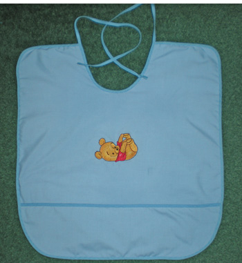 baby bib with embroidery baby pooh