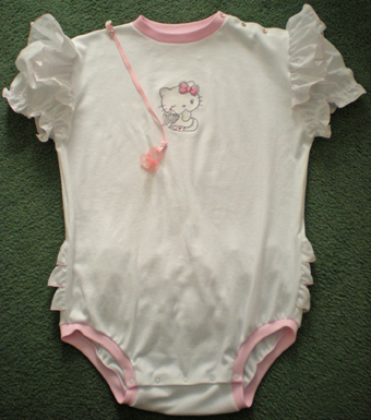 baby clothes with hello kitty embroidery design