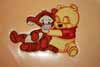 baby pooh machine embroidery towel