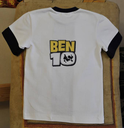 ben ten embroiderd t-shirt with logo