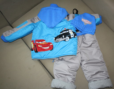 winter set with cars disney embroidery