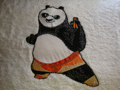 kung-fu panda embroidery design
