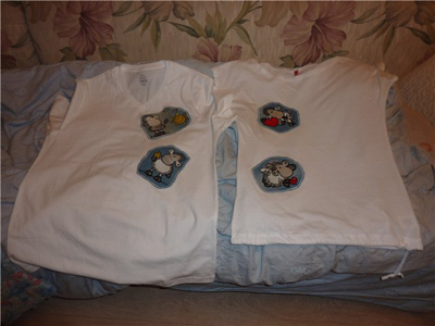 sheepworld embroidery design on shirt