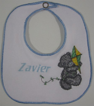 embroidered baby bibs design