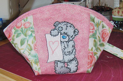 toilet bag with teddy bear design