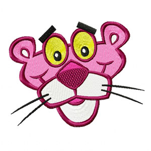 Pink Panther machine embroidery design for brother