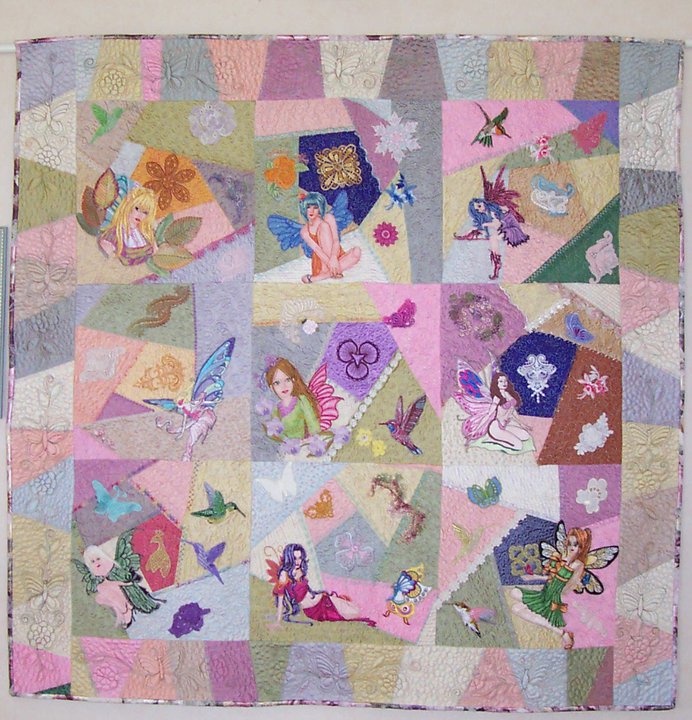 quilt from new zealand embroidery