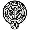 District 4 Hunger games logo machine embroidery design