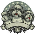 3 cute dogs machine embroidery design