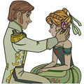 Anna and Prince 2 machine embroidery design
