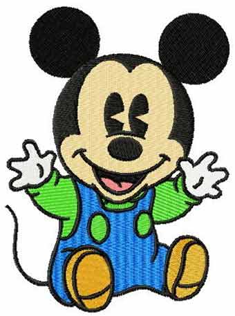 Baby Mickey machine embroidery design