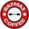 Baymax coffee embroidery design