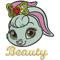 Pet Beauty machine embroidery design