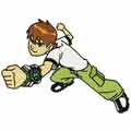 Ben 10 angry machine embroidery design