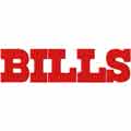 Buffalo Bills wordmark logo machine embroidery design