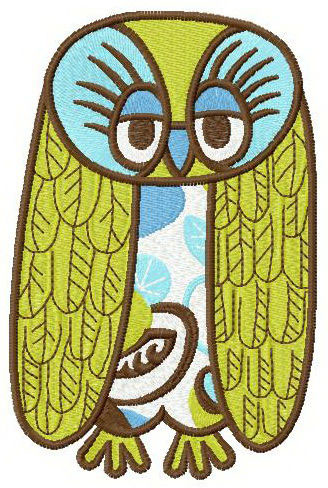 Cute Owl 10 machine embroidery design