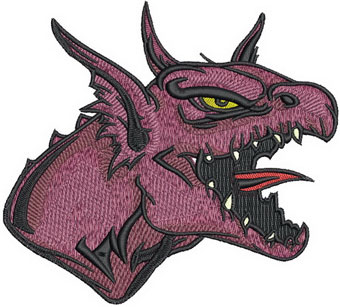 Dragon 9 machine embroidery design