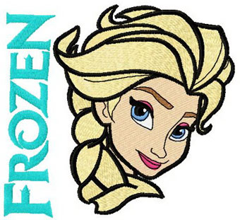 Elsa 3 machine embroidery design
