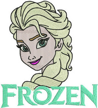 Frozen Elsa 2 machine embroidery design