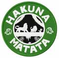 Hakuna Matata badge machine embroidery design