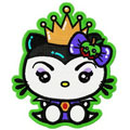Hello Kitty queen machine embroidery design