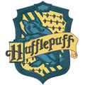 Hufflepuff emblem machine embroidery design