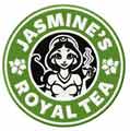Jasmine's coffee badge embroidery design