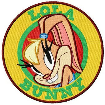 Lola bunny machine embroidery design
