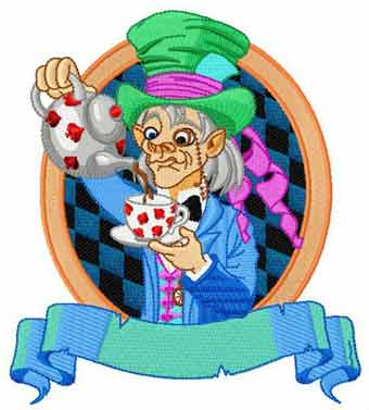 Mad Hatter 2 embroidery design