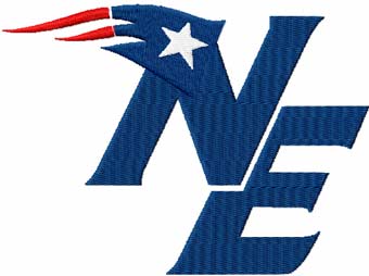 New England Patriots logo 4 machine embroidery design